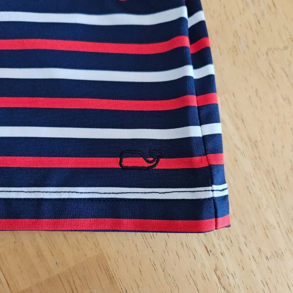 Vineyard Vines Girls XL (16) Sankaty Tank Dress Stripes Red White Blue NWT